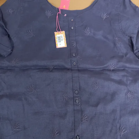 EDIE LINEN PURPLE TOP