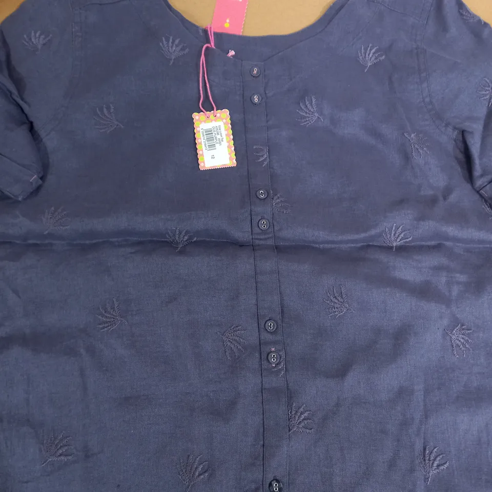 EDIE LINEN PURPLE TOP