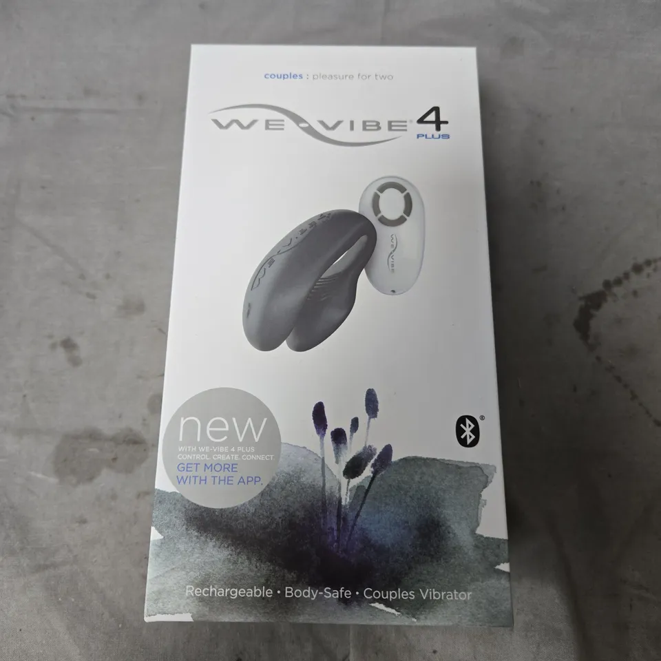 WE-VIBE 4 PLUS COUPLES VIBRATOR – SEALED WITH REMOTE & TRAVEL CASE