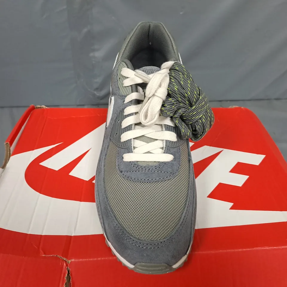 BOXED PAIR OF NIKE AIR MAX 90PRM IN GREY MULTI - UK 9