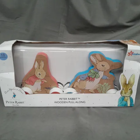 PETER RABBIT WOODEN PULL ALONG 