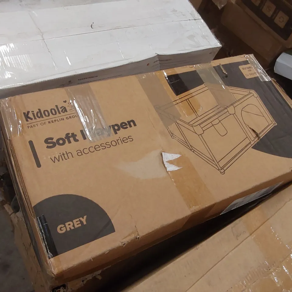 BOXED KIDOOLA SOFT PLAYPEN WITH ACCESSORIES 
