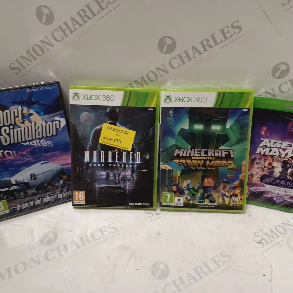 APPROXIMATELY 90 ASSORTED GAMES FOR CONSOLES SUCH AS XBOX ONE, XBOX 360, PC, ETC