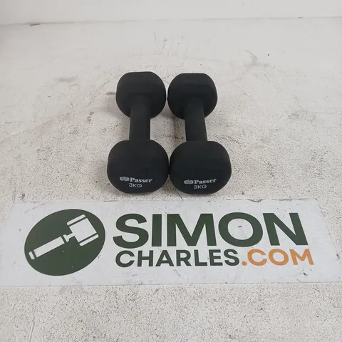 PASSER PAIR OF 3KG DUMBBELLS