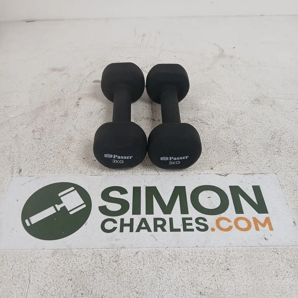 PASSER PAIR OF 3KG DUMBBELLS