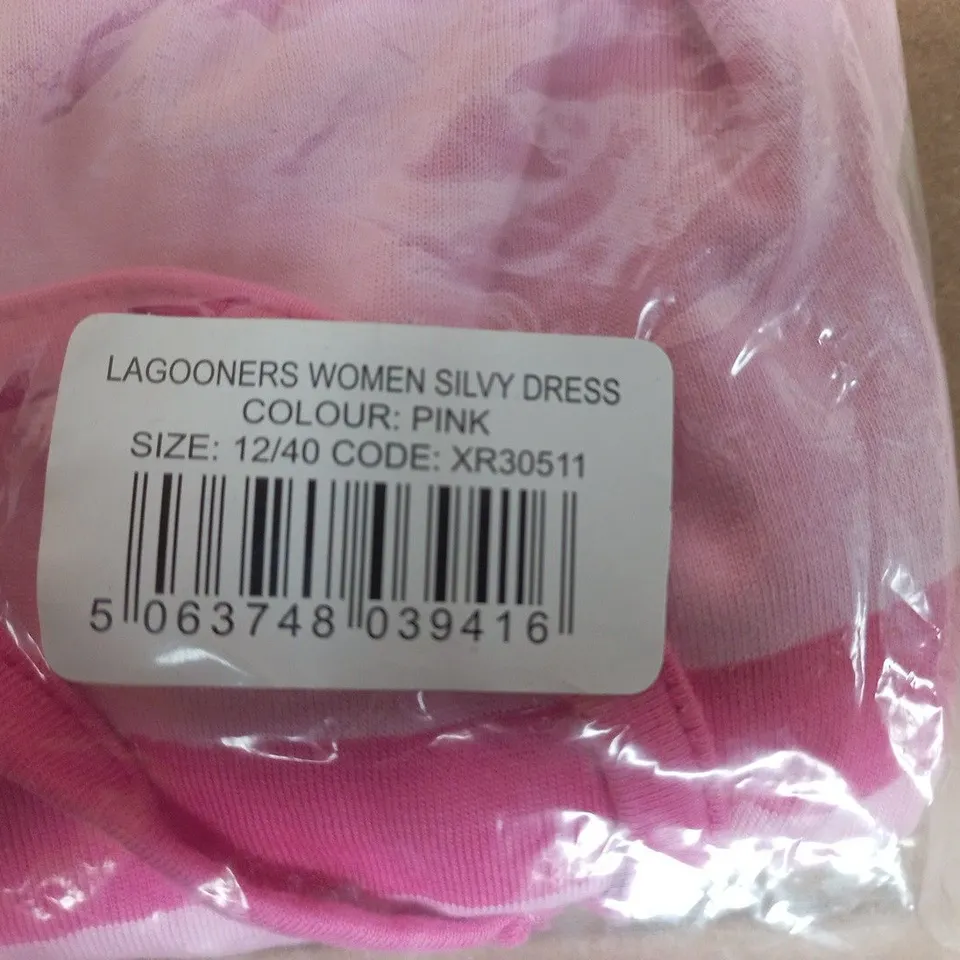 LAGOONERS WOMEN SILVY DRESS – PINK, UK 12 (EU 40)