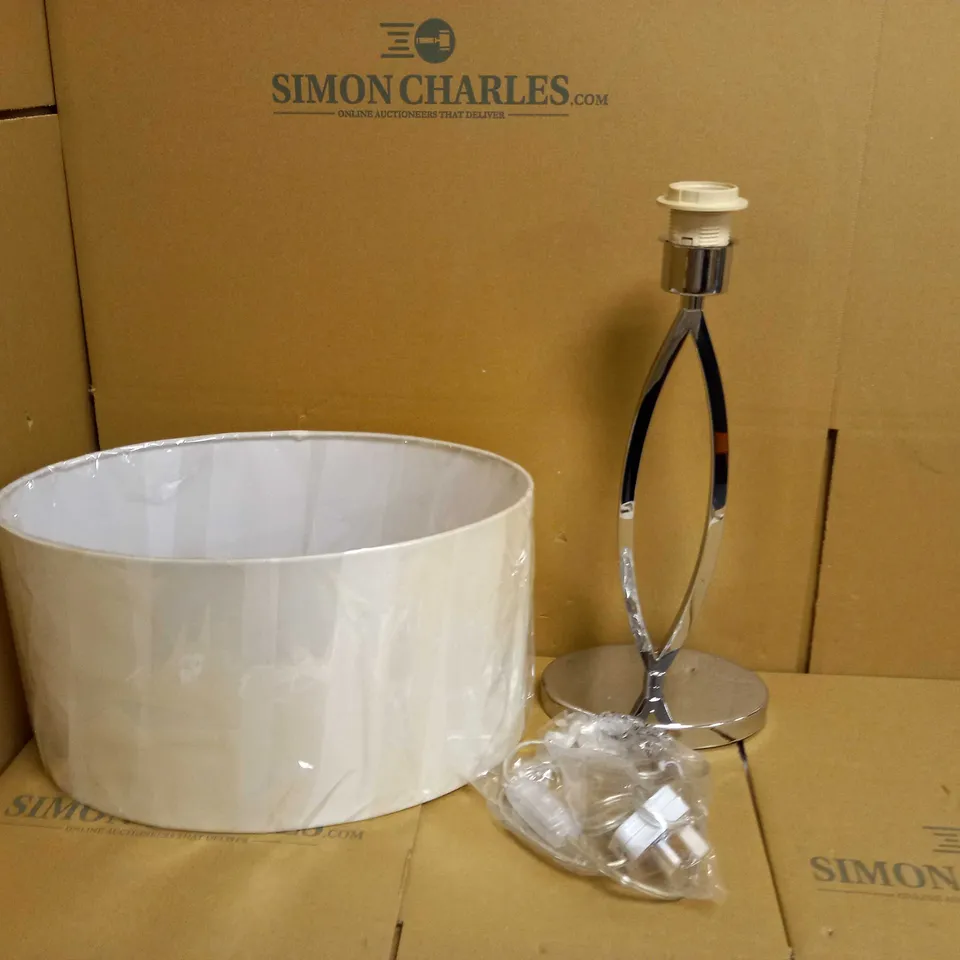 PAGAZZI HAZEL TABLE LAMP - POLISHED CHROME EFFECT 