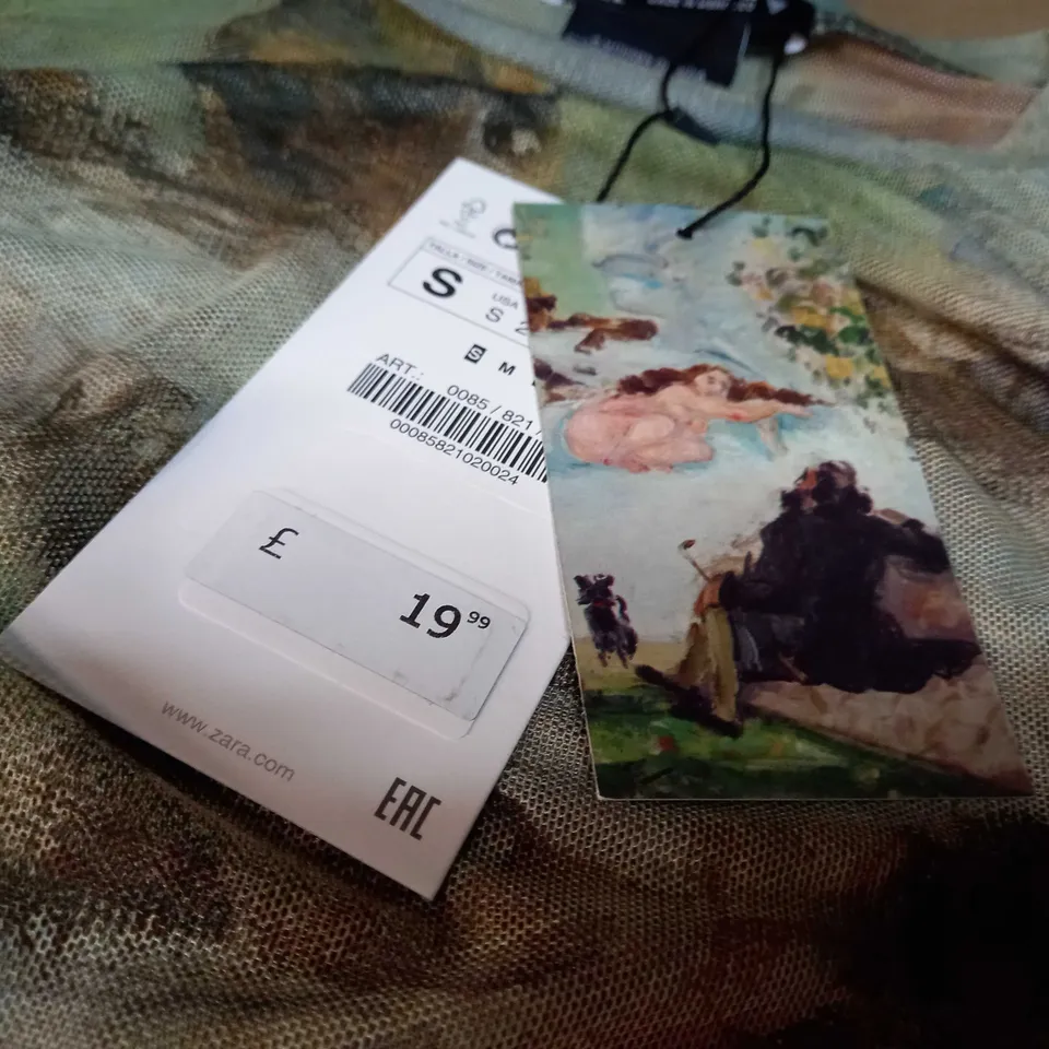 ZARA MESH LANDSCAPE BODYSUIT - SMALL