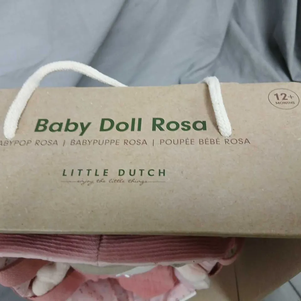 LITTLE DUTCH BABY DOLL ROSA – PINK DRESS PLUSH TOY, BOXED