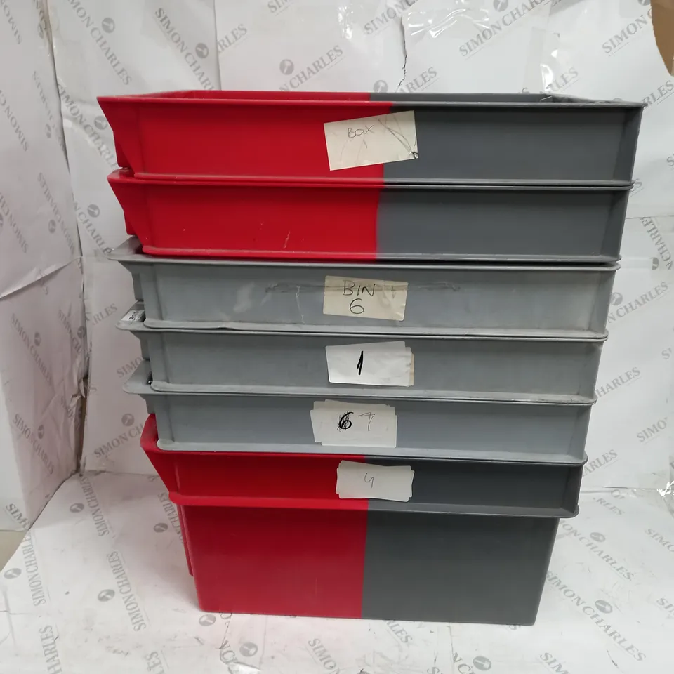 APPROXIMATELY 6 STORAGE TUBS