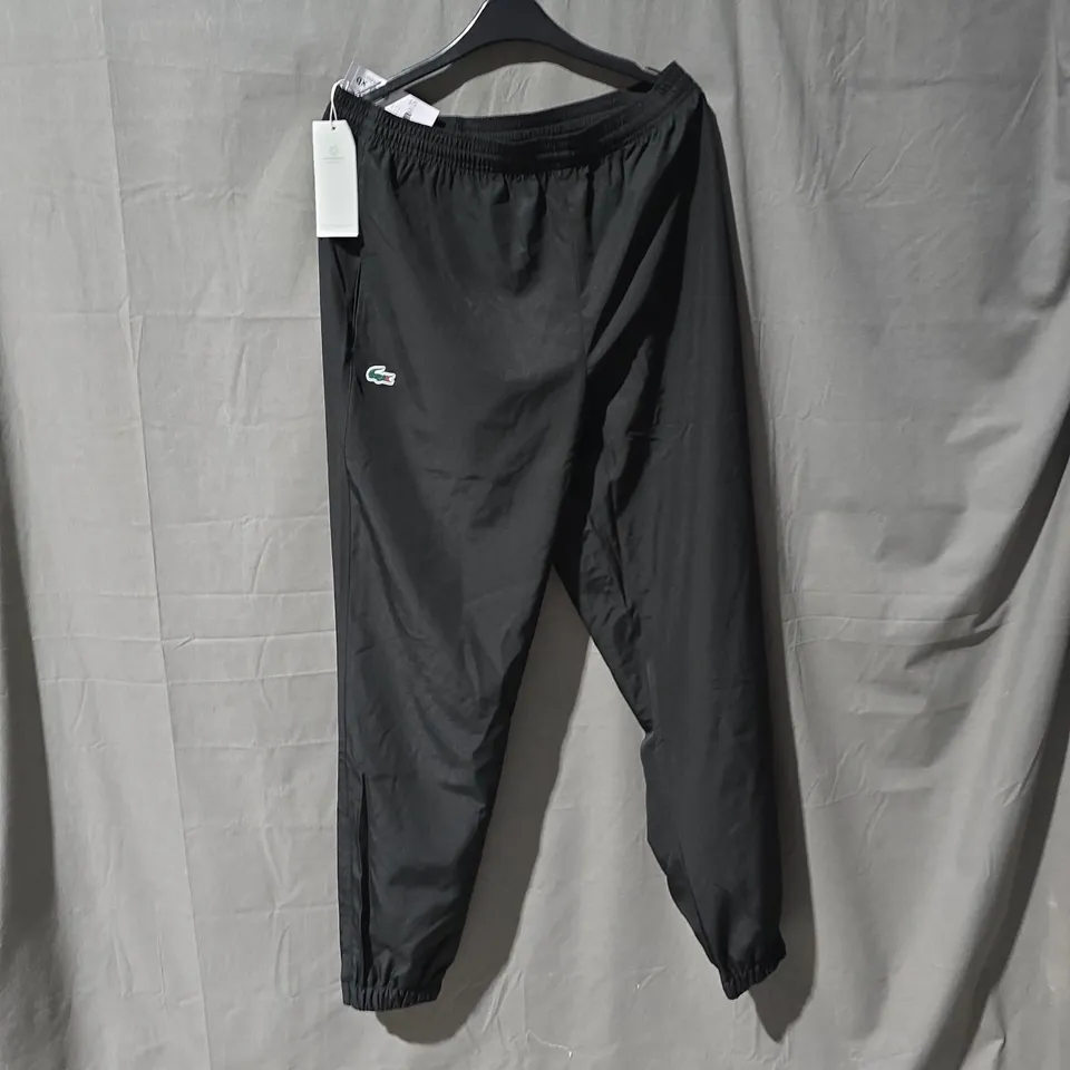 LACOSTE SPORT BLACK TRACK PANTS – MEDIUM