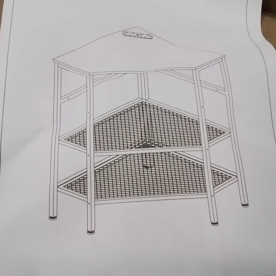 PALLET CONTAINING A LARGE QUANTITY OF BRAND NEW CORNER PRINTER STANDS