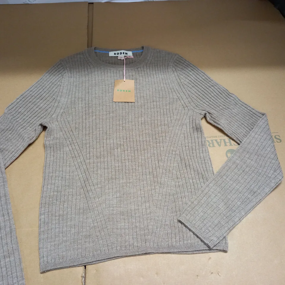 BODEN BROWN LONG SLEEVE TOP - S