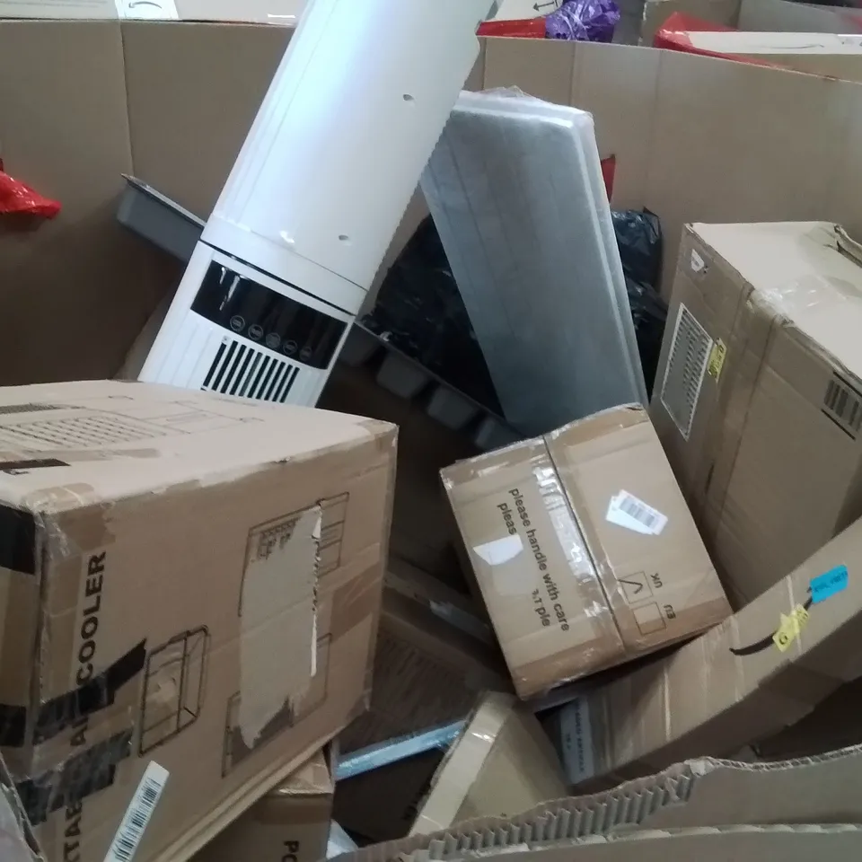 PALLET OF ASSORTED HOUSEHOLD GOODS AND PRODUCTS TO INCLUDE;FAN,UTENSIL DRAW
