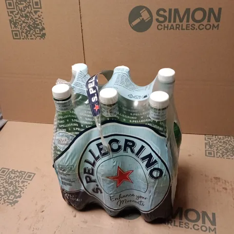 S.PELLEGRINO SPARKLING MINERAL WATER – PACK OF 6 BOTTLES  1L