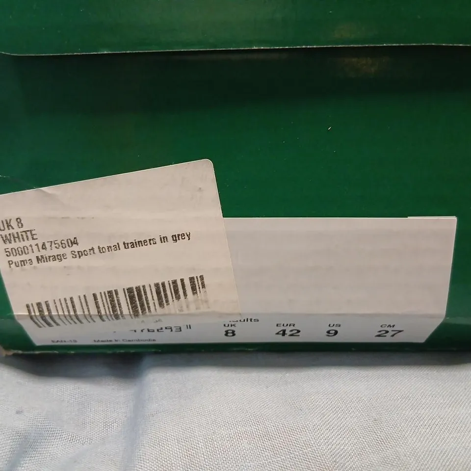 PUMA MIRAGE SPORT TONAL TRAINERS IN GREY – UK 8 (MEN'S)