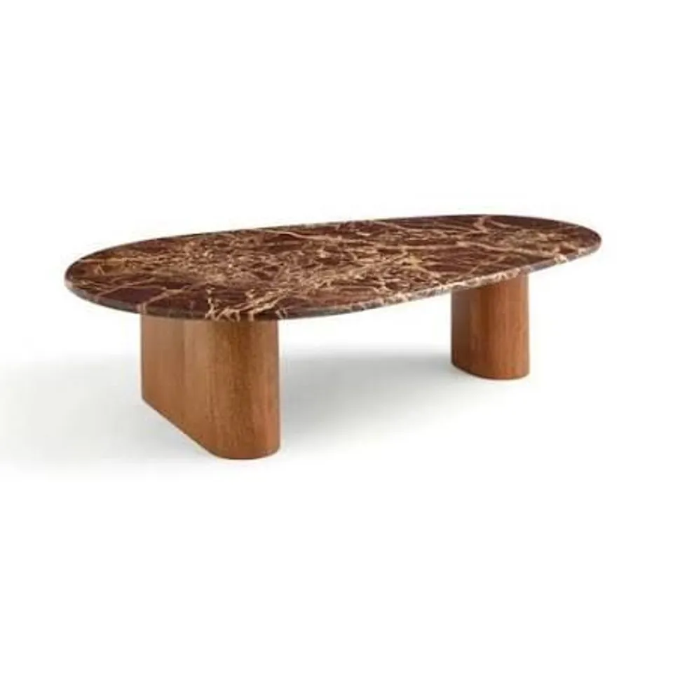 BOXED PONDUS COFFEE TABLE, REAL CHERRY MARBLE (1 BOX) 
