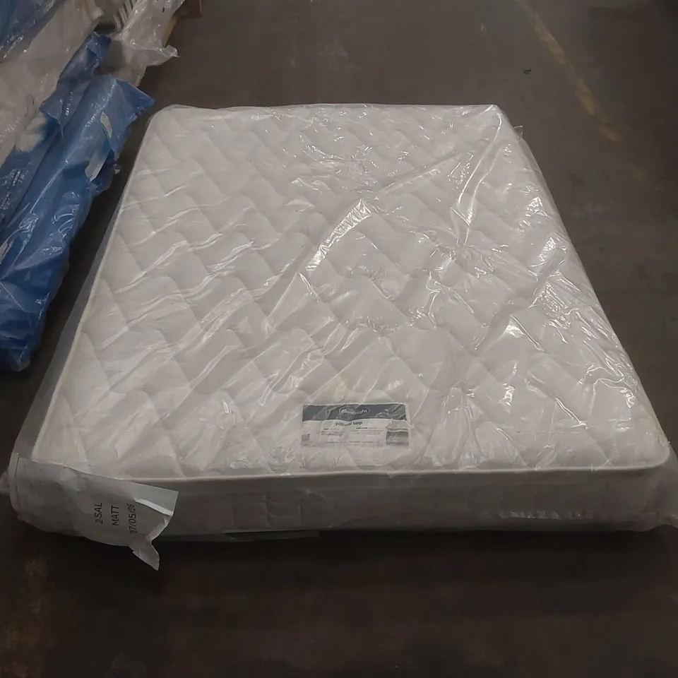 QUALITY BAGGED SILENTNIGHT MIRACOIL PILLOWTOP 5' KINGSIZE MATTRESS  RRP £499