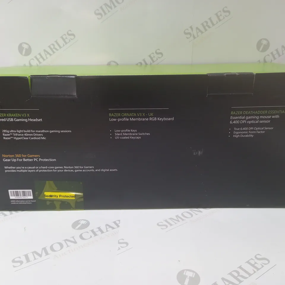 BRAND NEW BOXED RAZER GAMING BUNDLE 3 IN 1 TO INCLUDE - GAMING HEADSET, MEMBRANE RGB KEYBOARD AND ESSENTIAL GAMING MOUSE