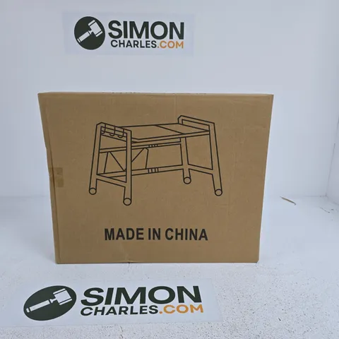 BLACK STORAGE SHELF/RACK BOXED