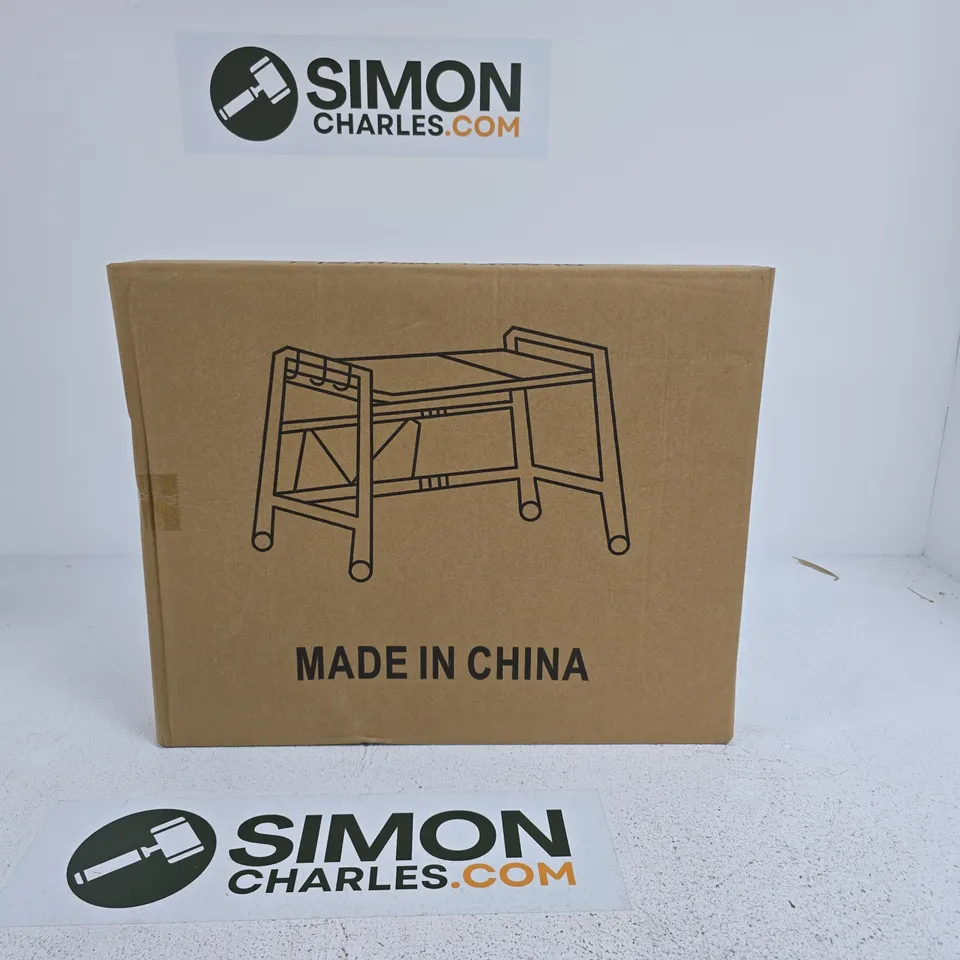 BLACK STORAGE SHELF/RACK BOXED