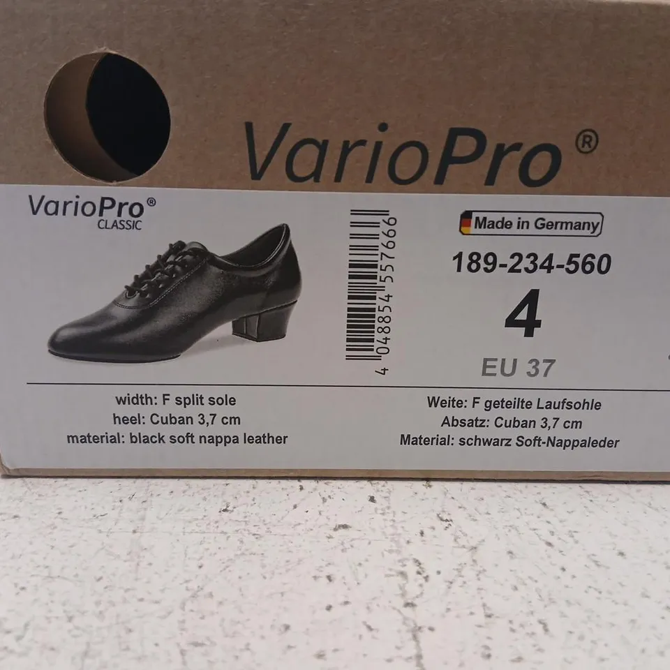 VARIOPRO CLASSIC BLACK LEATHER SHOES – UK4 (EU37)