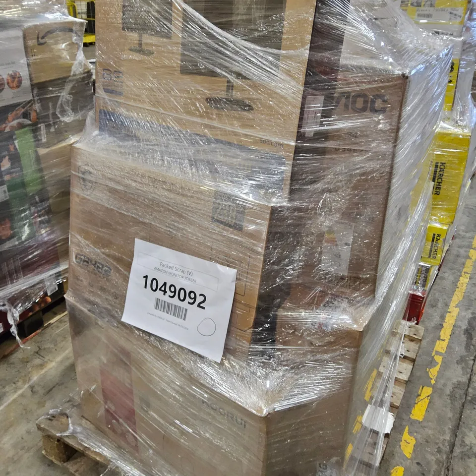 PALLET OF APPROXIMATELY 19 UNPROCESSED RAW RETURN MONITORS TO INCLUDE;