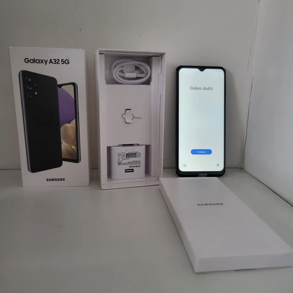 BOXED SAMSUNG GALAXY A32 5G 64GB ANDROID SMART PHONE - AWESOME BLACK