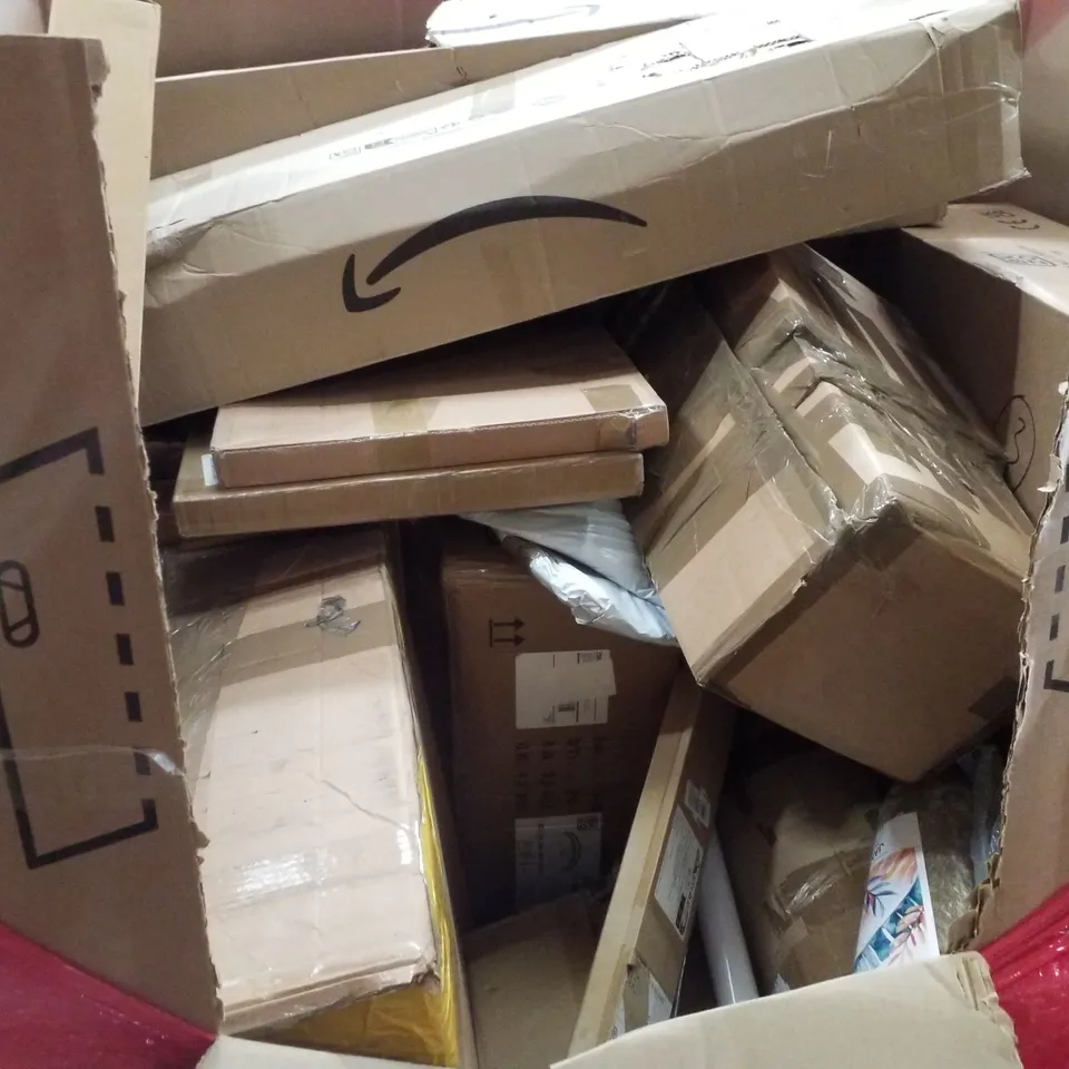 PALLET CONTAINING ASSORTED PRODUCTS INCLUDING PORTABLE CLOSET, KIDS SCOOTER, STAIR CARPET RODS, HEST CONTROL WINDOW FILM, DOOR MAT & KIDS INFLATABLE JACKET