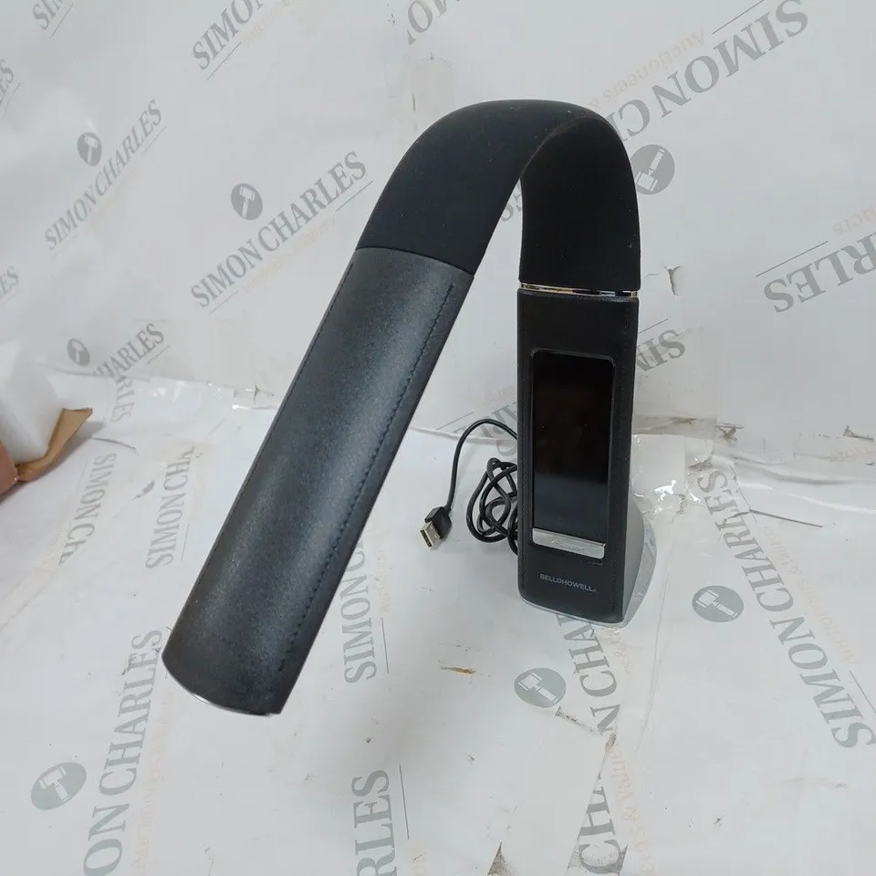 BELL & HOWELL RECHARGEABLE LED DESK LAMP WITH ALARM