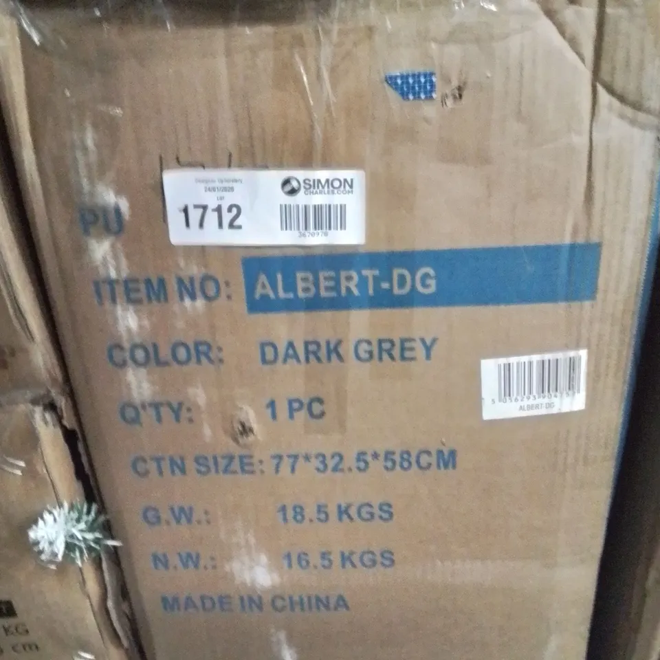 BOXED MASSAGE CHAIR IN DARK GREY (UNTESTED)