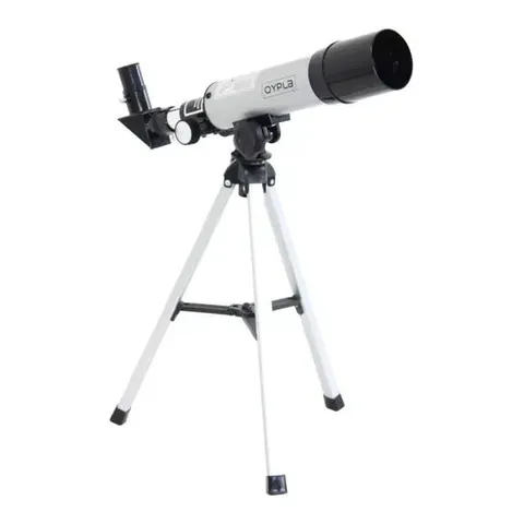 OYPLA ASTRONOMICAL 360-50 PORTABLE REFRACTOR TELESCOPE WITH LIGHTWEIGHT TRIPOD - 60X MAGNIFICATION