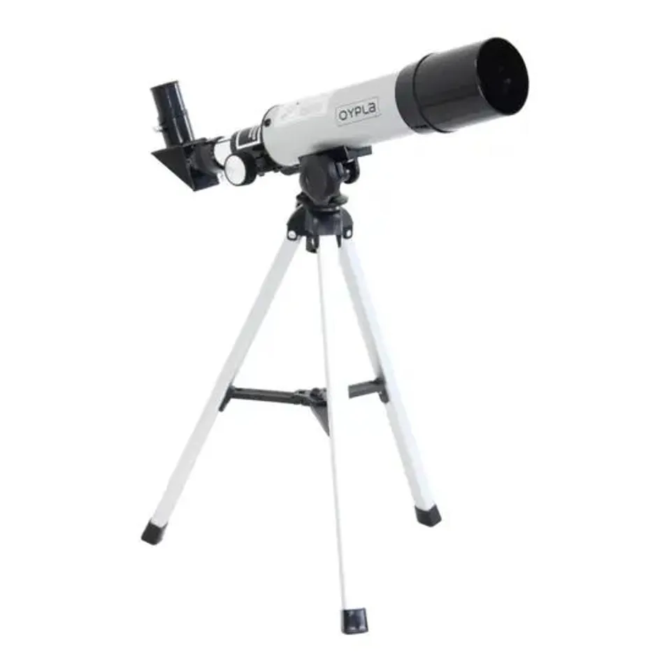 OYPLA ASTRONOMICAL 360-50 PORTABLE REFRACTOR TELESCOPE WITH LIGHTWEIGHT TRIPOD - 60X MAGNIFICATION