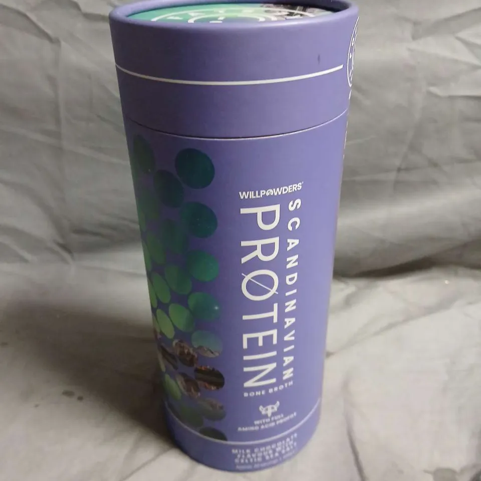 SEALED WILLPOWDERS SCANDINAVIAN BONE BROTH PROTEIN SUPPLEMENT - CHOCOLATE AND SEA SALT - 500G 