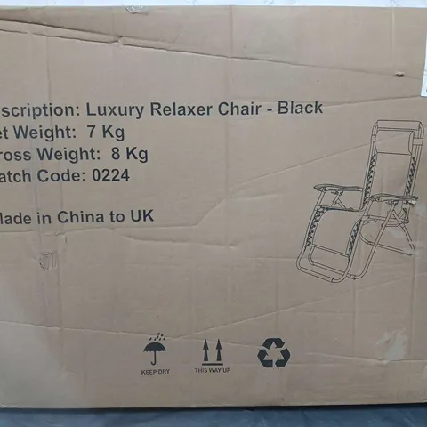 LUXURY RELAXER CHAIR BLACK