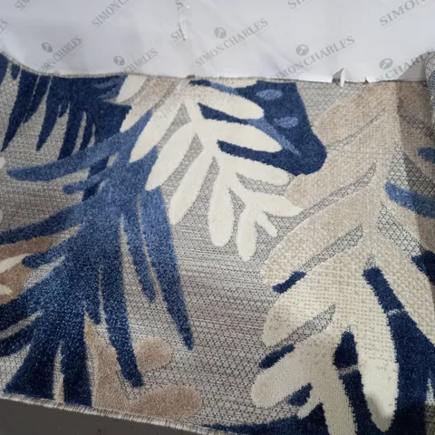 BLUE AND GREY CARPET MEDIUM SIZE