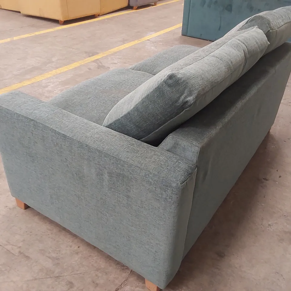QUALITY DESIGNER CORNER SOFA BED SECTION PIECE - TURQUOISE FABRIC