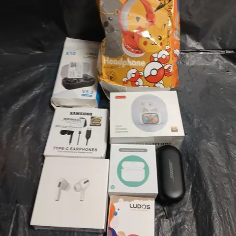 LARGE AMOUNT OF AUDIO BASED PRODUCTS TO INCLUDE WIRELESS EARBUD
