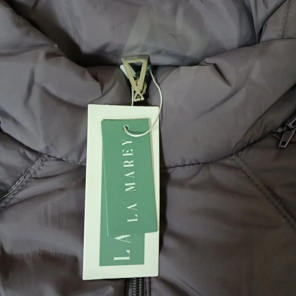 LA MARE QUILTED PUFFER JACKET – UK L – PURPLE