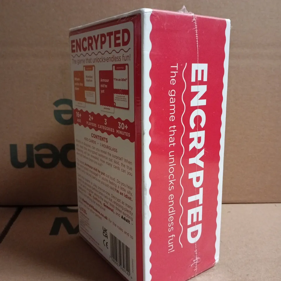 SEALED ENCRYPTED CARD GAME - uk edition