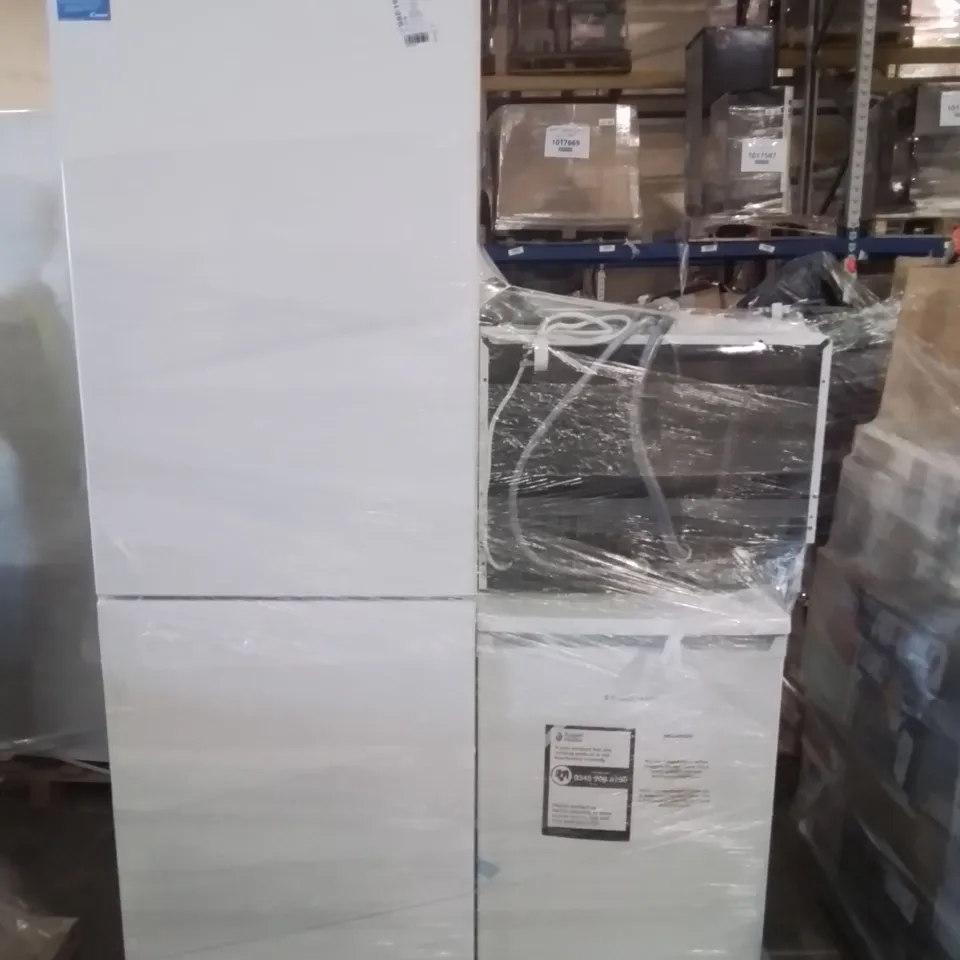 CANDY FREESTANDING FRIDGE FREEZER WHITE, RUSSELL HOBBS RHUCLF2W WHITE UNDER COUNTER 50CM AND COMFEE DISHWASHER TD602E-W FREESTANDING DISHWASHER