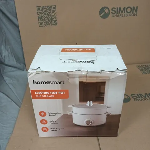 HOMESMART ELECTRIC HOT POT AND STEAMER – BOXED