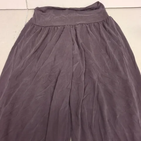 STRADIVARIUS WIDE LEG TROUSERS CHOCOLATE SIZE S