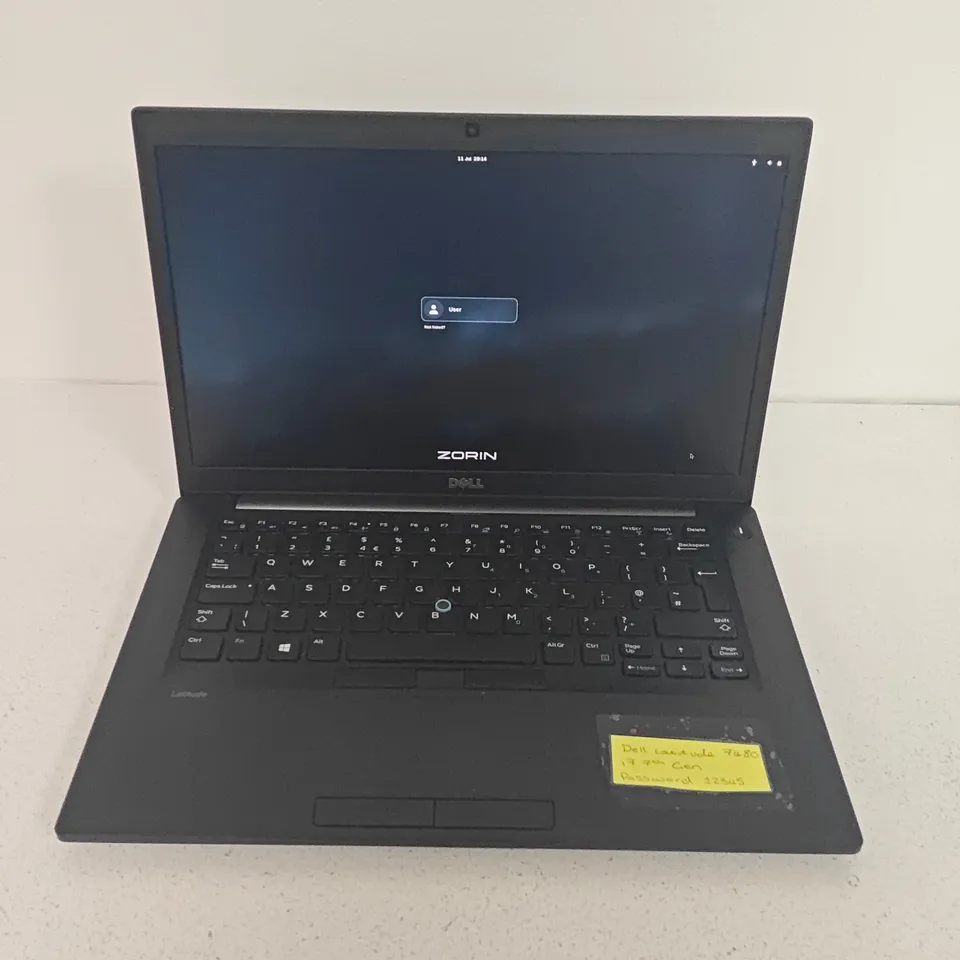 UNBOXED DELL LATITUDE 7480 INTEL I-7 7TH GEN LAPTOP IN BLACK - P73G