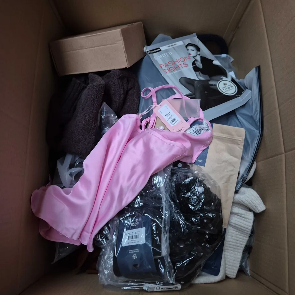 APPROXIMATELY 25 ASSORTED CLOTHING AND FASHION PRODUCTS IN VARIOUS STYLES AND SIZES - COLLECTION ONLY