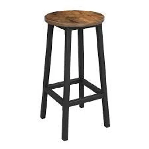 BOXED VASAGLE BAR STOOLS SET OF 2 - GREY/BLACK