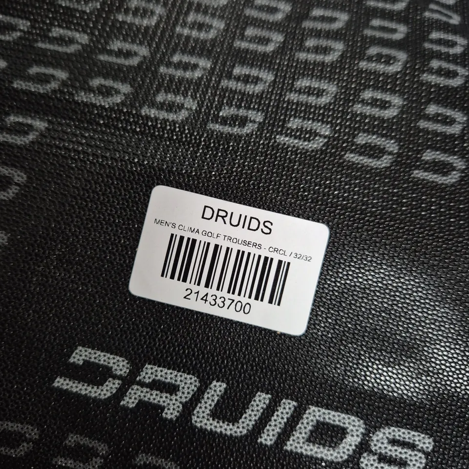 BAGGED DRUIDS MEN'S CLIMA GOLF TROUSERS – CRCL 32/32