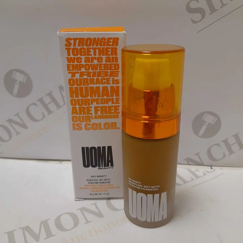 UOMA SAY WHAT?! SOFT MATTE HYDRATING FOUNDATION 30ML - T3W BROWN SUGAR