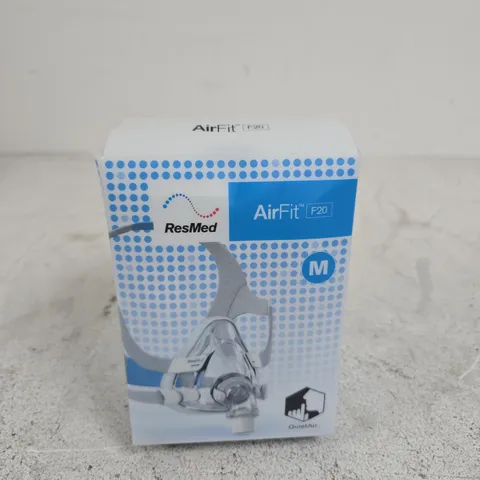 RESMED AIRFIT F20 FULL FACE CPAP MASK – MEDIUM (BOXED)