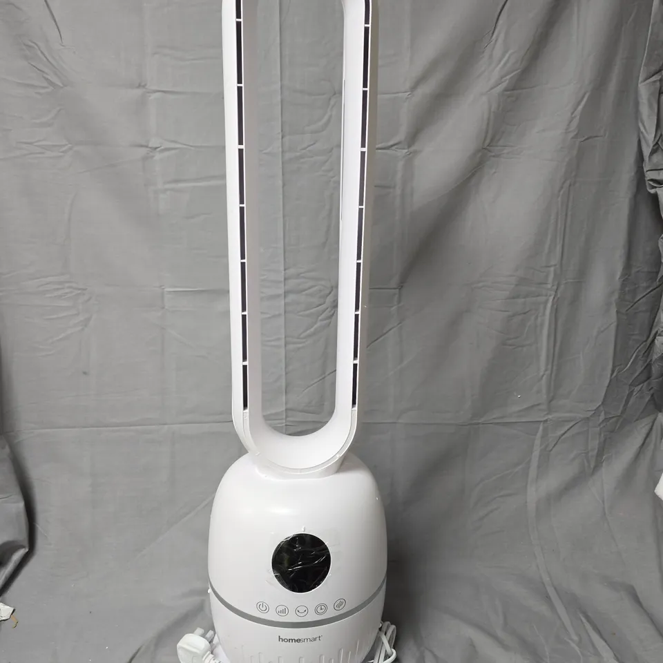 HOMESMART ULTRA-SLIM BLADELESS TOWER FAN – WHITE, BOXED